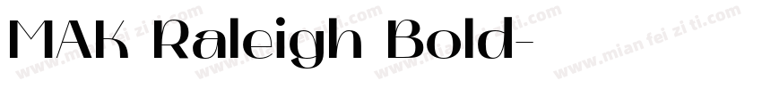 MAK Raleigh Bold字体转换